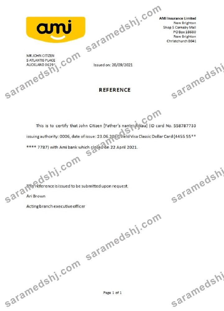 New Zealand_Ami bank_closure reference